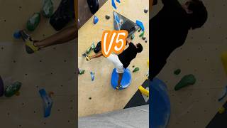 V5 Boulder Problem 🟠 fitness fitness climbing motivation rockclimbing love gym funny subs [upl. by Eidas121]