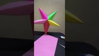 Star⭐  How to make paper starwith amazing ✨shorts ytshorts youtubeshorts [upl. by Pardoes]