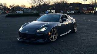 Slammed BRZ Evening POV Drive [upl. by Harli]