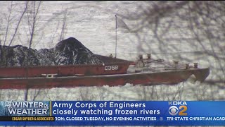 Ice On Rivers Could Cause Problems As Temperatures Warm Up [upl. by Newbold]