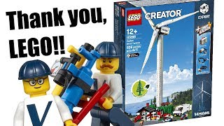 LEGO Creator Expert Wind Turbine  Return of a MOST WANTED set [upl. by Attirb]