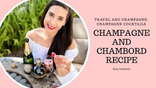 Champagne and Chambord Easy Cocktail Recipe for Beginners [upl. by Toinette]