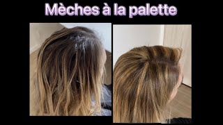 TUTO Comment faire des mèches à la palette [upl. by Eah]