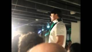 Alexander Skarsgård at Hammarby game November 2 2014 [upl. by Berny]