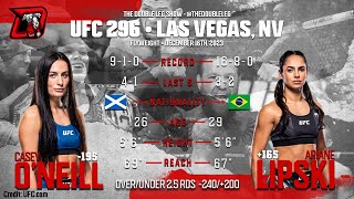 Casey ONeill vs Ariane Lipski UFC 296 Fight Breakdown [upl. by Neeleuqcaj]