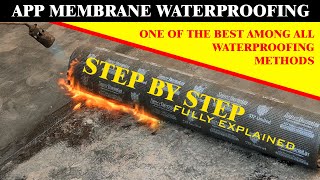 APP WATERPROOFING  APP Membrane  Membrane Waterproofing  Terrace Waterproofing  छत वॉटरप्रूफिंग [upl. by Zarah563]