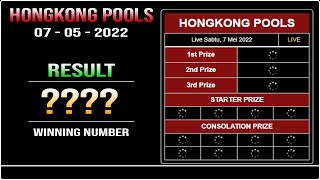 KELUARAN HK HARI INI SABTU 7 MEI 2022  RESULT HONGKONG MALAM INI [upl. by Godred]