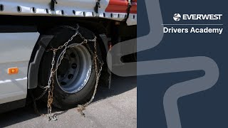 Tire Snow Chain Installation Instructions  Everwest Group Drivers Academy [upl. by Richarda293]