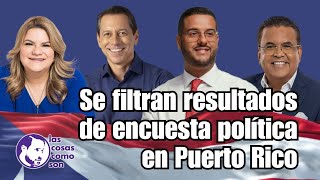 Se filtran resultados de encuesta política en Puerto Rico [upl. by Alyahsat]