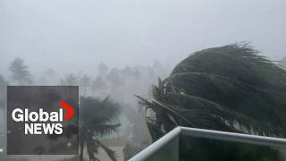 Hurricane Beryl batters Jamaica with heavy rains and winds [upl. by Maire671]