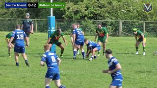 2024 05 11 Barrow Island v Oldham St Annes Highlights [upl. by Sinnylg996]