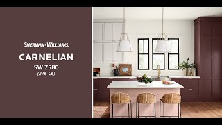 April 2021 Color of the Month Carnelian  SherwinWilliams [upl. by Simpkins276]