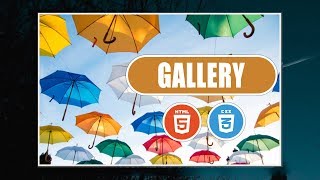 How To Create Image Gallery In HTML CSS and No JavaScript [upl. by Lombardo]