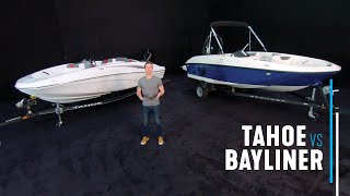 The Complete Comparison TAHOE T16 vs Bayliner Element E16 [upl. by Aeet]