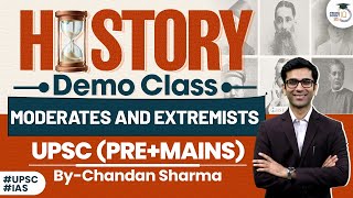 UPSC History GS Paper 1  Moderates and Extremists  UPSC Prelims amp Mains  Demo Class  StudyIQ [upl. by Barbabra]