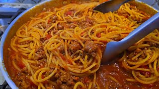 Spaghetti is better when you cook it this way  One Pan Spaghetti amp Meat Sauce Recipe [upl. by Essam197]