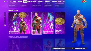 ¿Cuándo sale la Skin de Kratos en la tienda de Fortnite [upl. by Erna]