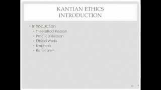 Intro to Kantian Ethics [upl. by Aniret]