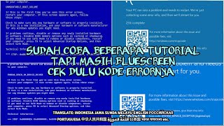 Cara Mudah Memperbaiki Layar Biru BSOD Untuk Semua Versi Windows [upl. by Eelirem]