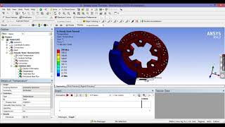 Design and Thermal analysis  Disk brake  Ansys [upl. by Ninnette514]