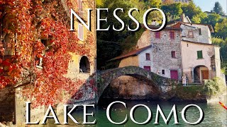 Discover Nesso Lake Como’s Most Beautiful Autumn Escape 🍂🍁🐦‍🔥 [upl. by Laenahtan524]