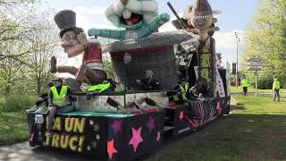 Carnaval de Cholet Départ pour le défilé de nuit 20 avril 2024 [upl. by Eadas]