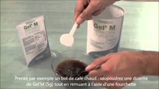 GelM  Poudre épaississante pour préparations alimentaires et boissons  Tonusline [upl. by Ahseim]