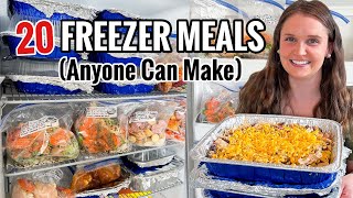 20 EASY FREEZER MEALS  Cheap amp Tasty FAILPROOF Freezer Meal Planning Ideas  Julia Pacheco [upl. by Nesyrb]