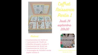 Tuto Scrap Coffret Naissance Partie 1 [upl. by Aidyl]