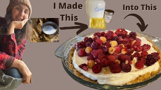 Easy No Bake Cheesecake Recipe With Homemade Cream Cheese [upl. by Meeki]