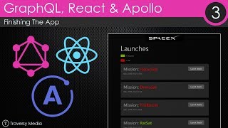 GraphQL With React amp Apollo 3  Finishing The App [upl. by Vasilis459]