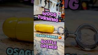 Wood Turning  Osage Orange 🍊 Bottle Opener woodworking woodturning diy [upl. by Otreblig]