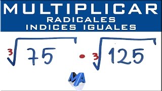 Multiplicación de radicales del mismo índice  Ejemplo 2 [upl. by Standush]