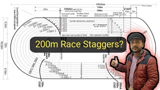 How to Mark Staggers of 200m Race  Step by Step Procedure Explained in This Video [upl. by Chariot]