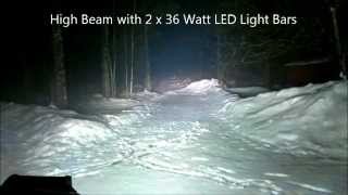 2 x 36 Watt LED Light Bar Testwmv [upl. by Wolford]