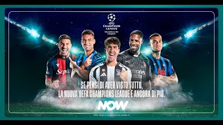 🇮🇹🏆UEFA Champions League 202427 5 Italiane 1 Sogno in streaming su NOW [upl. by Alatea]