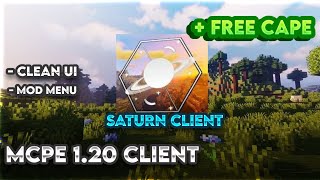 This MCPE client is A MUST USE 😮  Saturn Client for MCPE 120 [upl. by Bergin]