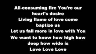 All Consuming Fire Melissa How Jesus Culture with lyrics YouTube [upl. by Lleryd]