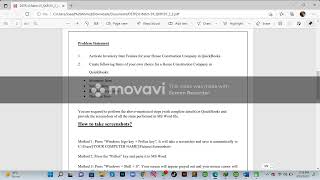 Hands on Exercise No 02 DigiSkills pk 2 0 Batch 01 QuickBooks Question No 02 [upl. by Madda275]