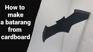 How to make a Batarang from cardboard [upl. by Oap]