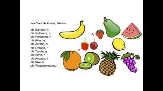 German vocabulary  Fruits amp vegetables [upl. by Manuel]