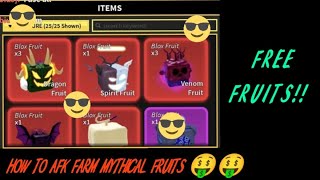 HOW TO AFK FARM MYTHCIAL FRUIT  Fully AFK Farm  Perm Light And Max Level V4 Account Giveaway [upl. by Lennad]