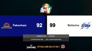 BigV Champ Men  Pakenham vs Bellarine  Round 10 [upl. by Lou]