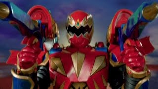 Red Ranger Battlizer Morph and Fight  The Passion of Conner  Dino Thunder  Power Rangers Official [upl. by Martelli]