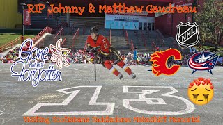 RIP Johnny amp Matthew Gaudreau  Visiting Scotiabank Saddledome Makeshift Memorial [upl. by Erle]