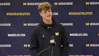 Ohio State vs Michigan 2023 JJ McCarthy press conference [upl. by Aivata]