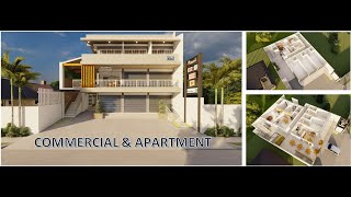 3 Storey Commercial and Apartment Design [upl. by Reivilo]