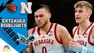 HIGHLIGHTS Nebraska vs Oregon State  Big Ten Mens Basketball  11182023  NBC Sports [upl. by Mehitable]