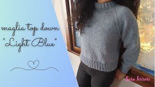 tutorial maglione ai ferri su misura [upl. by Kelci880]