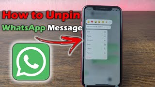 How to Unpin a Message on WhatsApp Chat  Full Guide [upl. by Ramhaj]